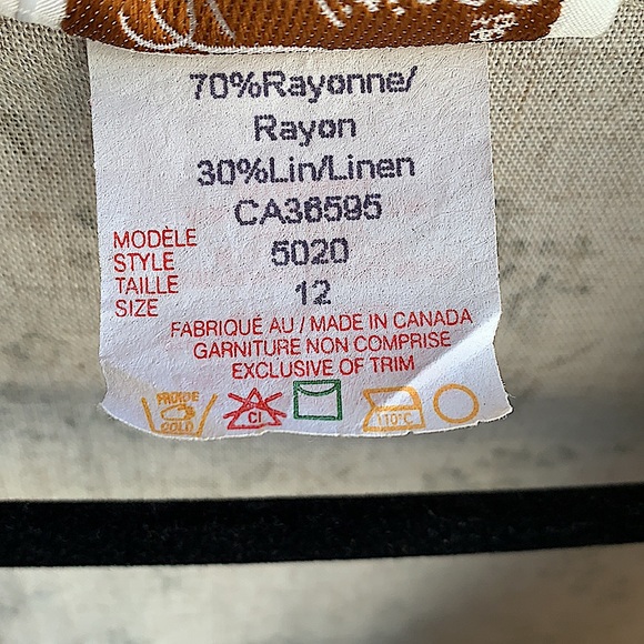 Floral Cream and Green Blazer Vintage - Picture 5 of 7